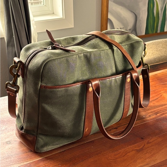 Satchel and page aviator brief.